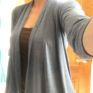 Bobeau 3/4 length sleeve cardigan-size M